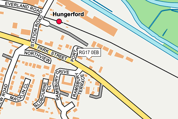 RG17 0EB map - OS OpenMap – Local (Ordnance Survey)