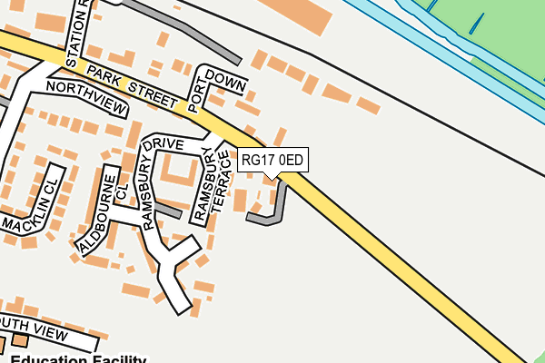 RG17 0ED map - OS OpenMap – Local (Ordnance Survey)