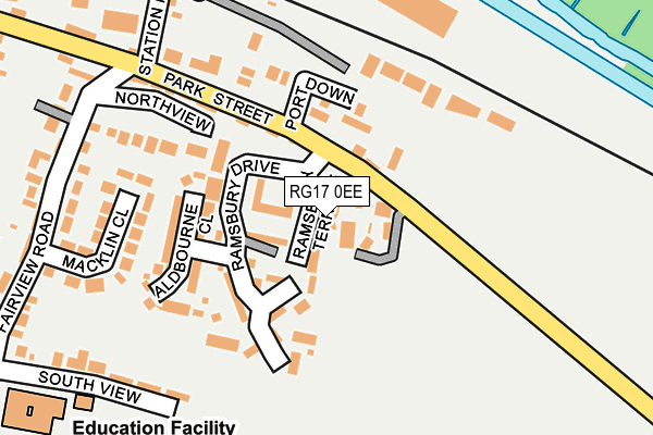 RG17 0EE map - OS OpenMap – Local (Ordnance Survey)