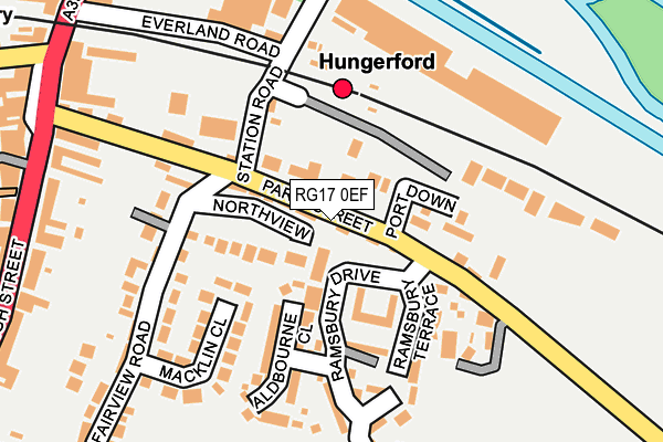 RG17 0EF map - OS OpenMap – Local (Ordnance Survey)