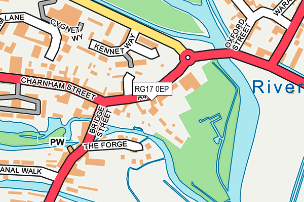 RG17 0EP map - OS OpenMap – Local (Ordnance Survey)