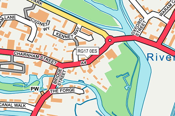 RG17 0ES map - OS OpenMap – Local (Ordnance Survey)