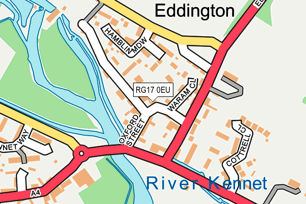 RG17 0EU map - OS OpenMap – Local (Ordnance Survey)