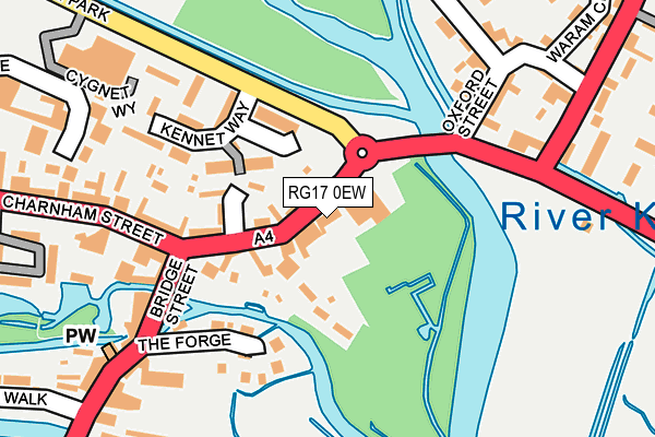 RG17 0EW map - OS OpenMap – Local (Ordnance Survey)