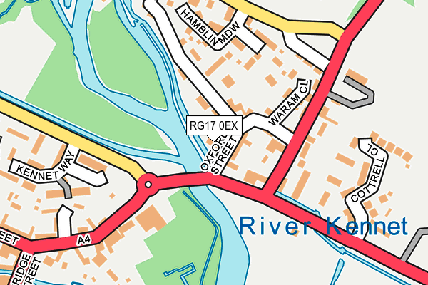 RG17 0EX map - OS OpenMap – Local (Ordnance Survey)