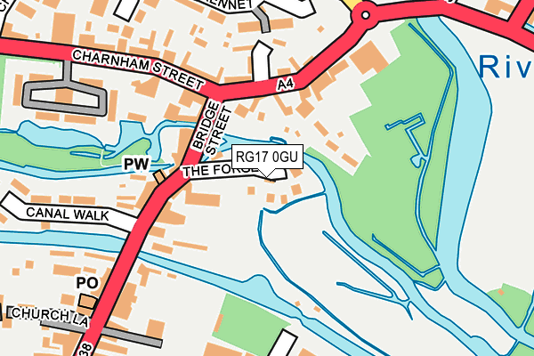 RG17 0GU map - OS OpenMap – Local (Ordnance Survey)