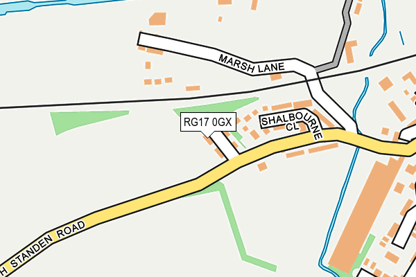 RG17 0GX map - OS OpenMap – Local (Ordnance Survey)