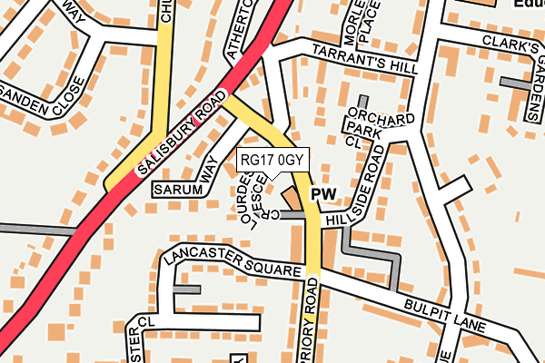 RG17 0GY map - OS OpenMap – Local (Ordnance Survey)