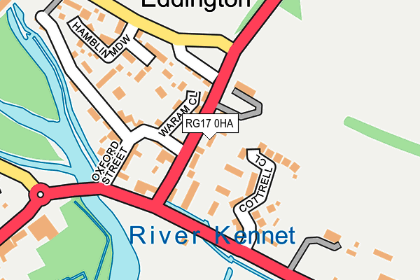 RG17 0HA map - OS OpenMap – Local (Ordnance Survey)