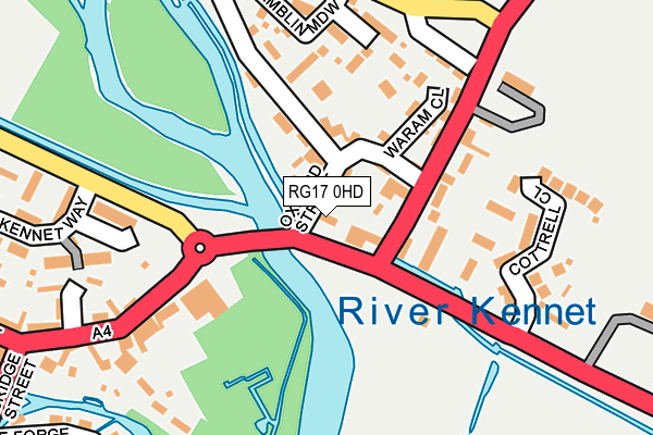 RG17 0HD map - OS OpenMap – Local (Ordnance Survey)