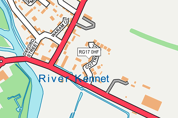RG17 0HF map - OS OpenMap – Local (Ordnance Survey)