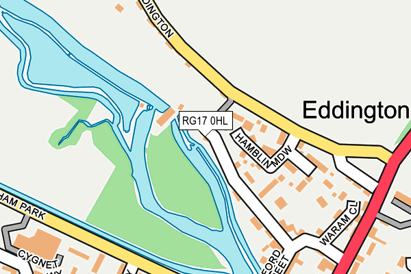 RG17 0HL map - OS OpenMap – Local (Ordnance Survey)