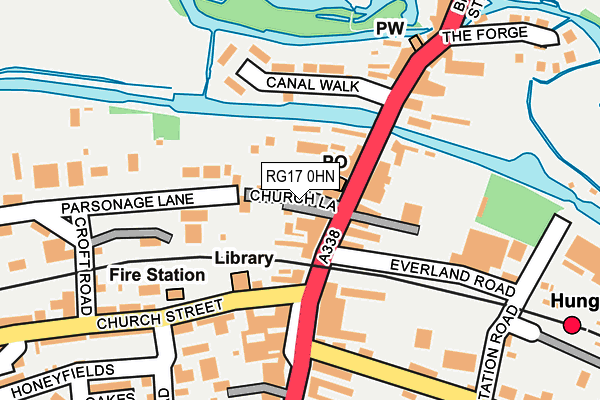 RG17 0HN map - OS OpenMap – Local (Ordnance Survey)