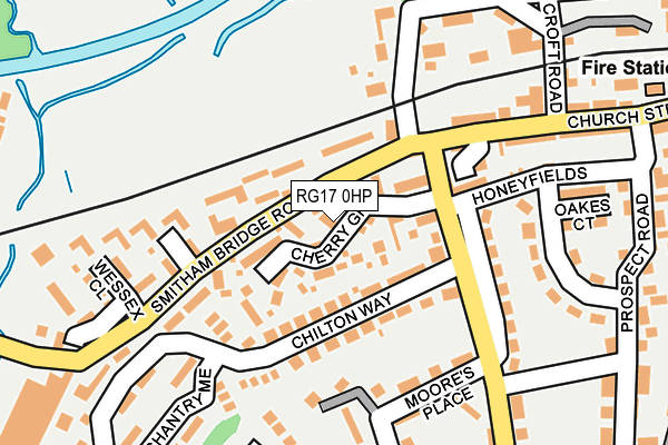RG17 0HP map - OS OpenMap – Local (Ordnance Survey)