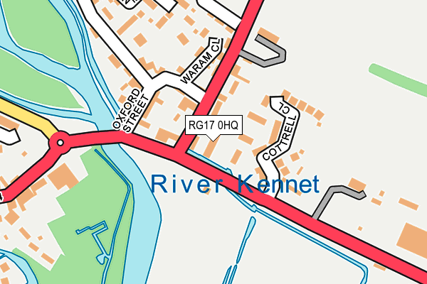 RG17 0HQ map - OS OpenMap – Local (Ordnance Survey)