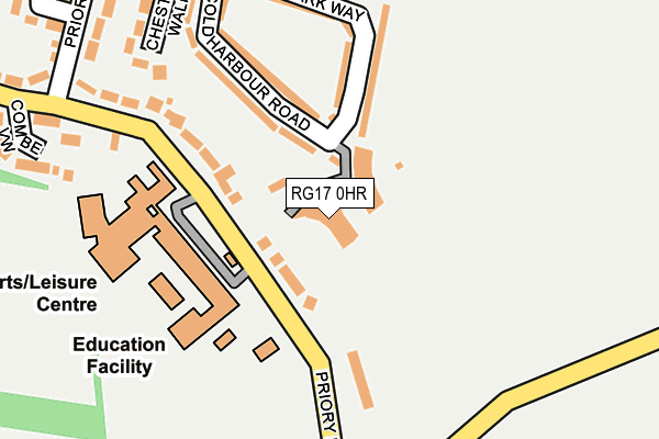 RG17 0HR map - OS OpenMap – Local (Ordnance Survey)