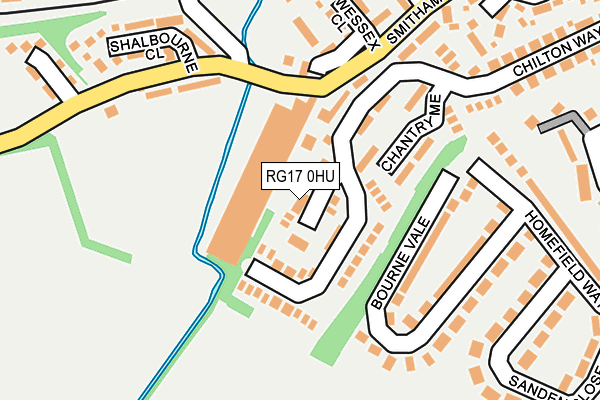 RG17 0HU map - OS OpenMap – Local (Ordnance Survey)