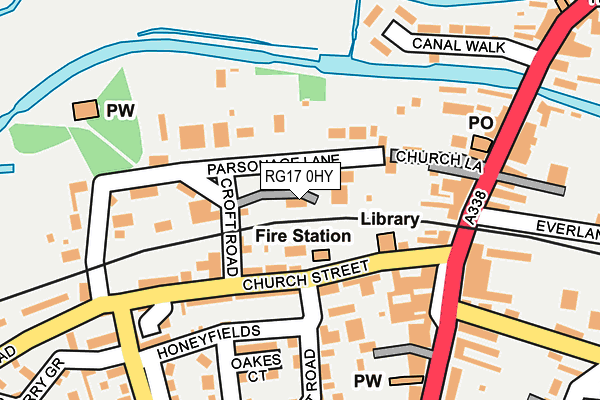 RG17 0HY map - OS OpenMap – Local (Ordnance Survey)