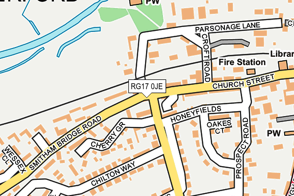 RG17 0JE map - OS OpenMap – Local (Ordnance Survey)