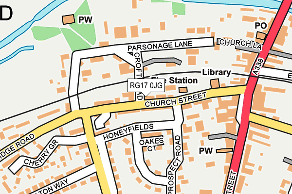 RG17 0JG map - OS OpenMap – Local (Ordnance Survey)