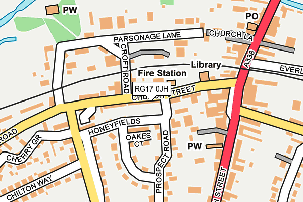 RG17 0JH map - OS OpenMap – Local (Ordnance Survey)