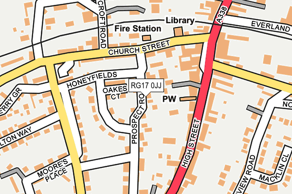 RG17 0JJ map - OS OpenMap – Local (Ordnance Survey)