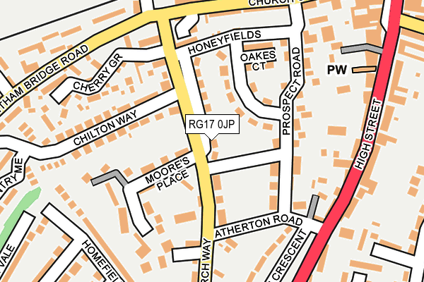 RG17 0JP map - OS OpenMap – Local (Ordnance Survey)