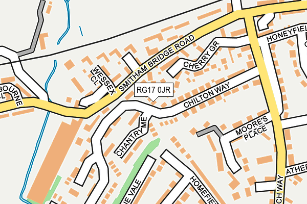 RG17 0JR map - OS OpenMap – Local (Ordnance Survey)