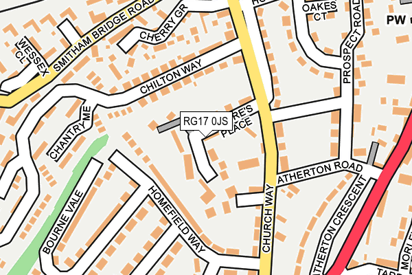 RG17 0JS map - OS OpenMap – Local (Ordnance Survey)