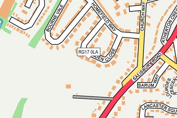 RG17 0LA map - OS OpenMap – Local (Ordnance Survey)