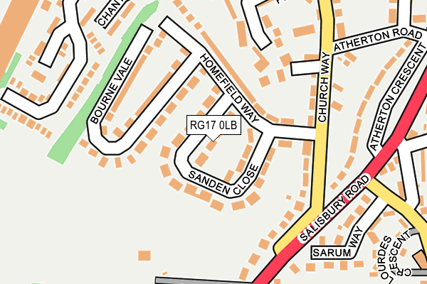 RG17 0LB map - OS OpenMap – Local (Ordnance Survey)