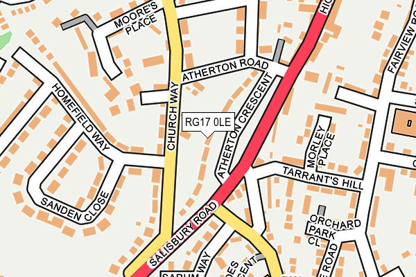 RG17 0LE map - OS OpenMap – Local (Ordnance Survey)