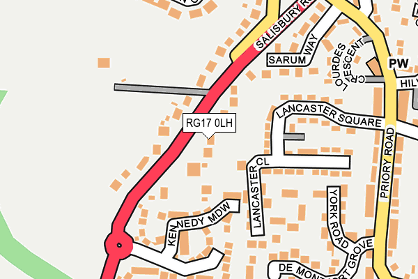 RG17 0LH map - OS OpenMap – Local (Ordnance Survey)