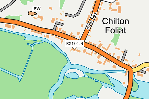 RG17 0LN map - OS OpenMap – Local (Ordnance Survey)