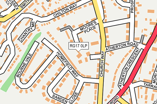 RG17 0LP map - OS OpenMap – Local (Ordnance Survey)