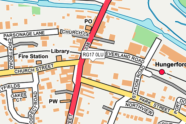 RG17 0LU map - OS OpenMap – Local (Ordnance Survey)