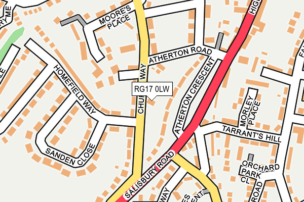 RG17 0LW map - OS OpenMap – Local (Ordnance Survey)