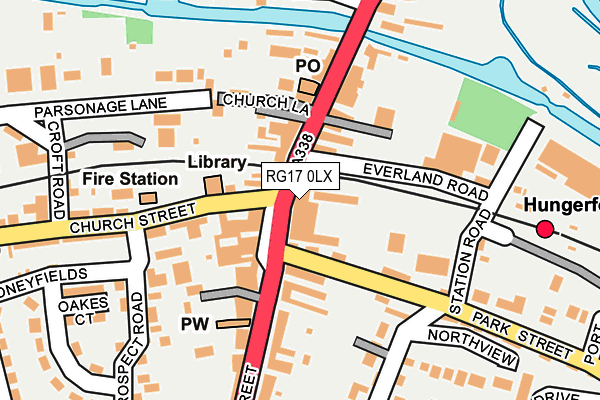 RG17 0LX map - OS OpenMap – Local (Ordnance Survey)