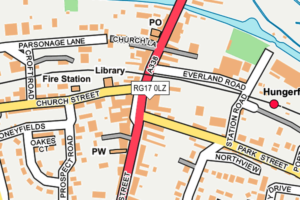 RG17 0LZ map - OS OpenMap – Local (Ordnance Survey)