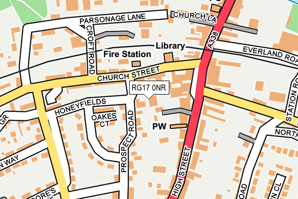 RG17 0NR map - OS OpenMap – Local (Ordnance Survey)