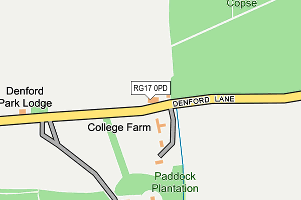 RG17 0PD map - OS OpenMap – Local (Ordnance Survey)