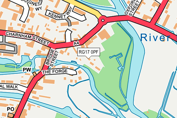 RG17 0PF map - OS OpenMap – Local (Ordnance Survey)