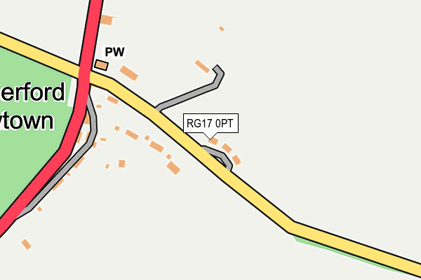 RG17 0PT map - OS OpenMap – Local (Ordnance Survey)