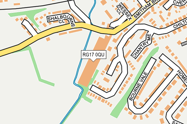 RG17 0QU map - OS OpenMap – Local (Ordnance Survey)