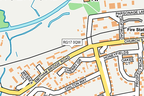 RG17 0QW map - OS OpenMap – Local (Ordnance Survey)