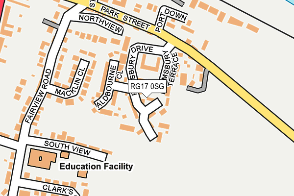 RG17 0SG map - OS OpenMap – Local (Ordnance Survey)