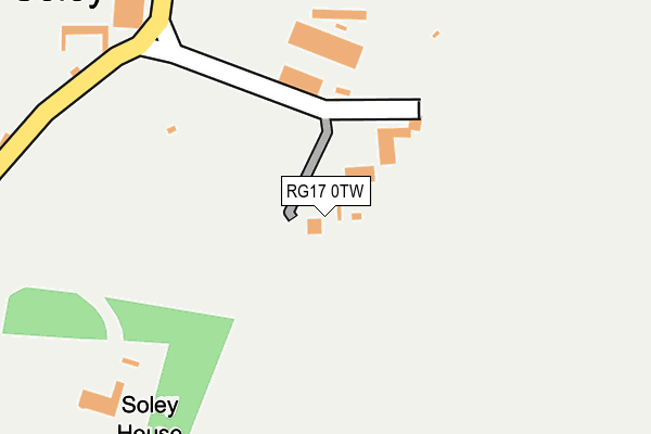 RG17 0TW map - OS OpenMap – Local (Ordnance Survey)