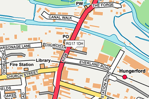 RG17 1DH map - OS OpenMap – Local (Ordnance Survey)