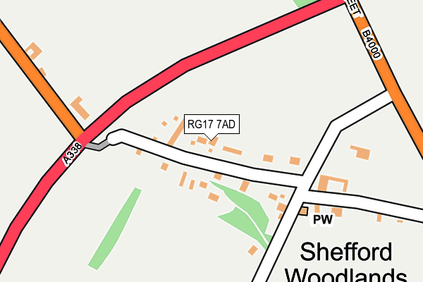 RG17 7AD map - OS OpenMap – Local (Ordnance Survey)