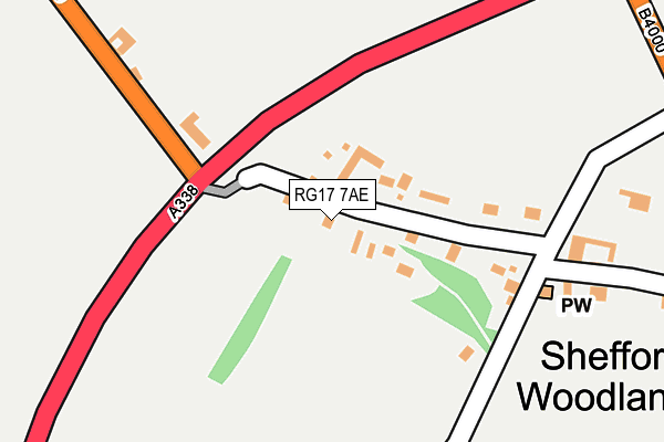 RG17 7AE map - OS OpenMap – Local (Ordnance Survey)